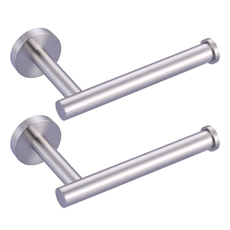 WOWOW Wall Mount Stainless Steel Single Arm Toilet Paper Holder