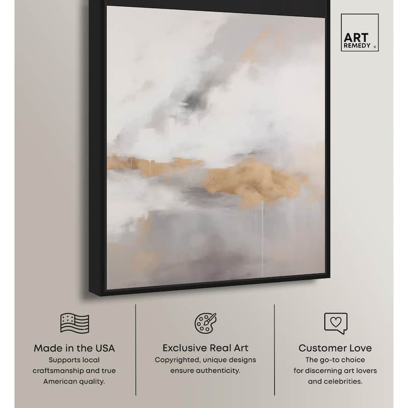 Fleeting Gold II Canvas by Art Remedy