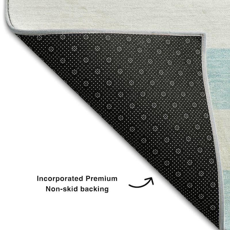 Premium Washable Super Soft Cabana Stripe Mayfield Rug