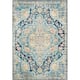 Hal Vintage Boho Traditional Pink Medallion Area Rug