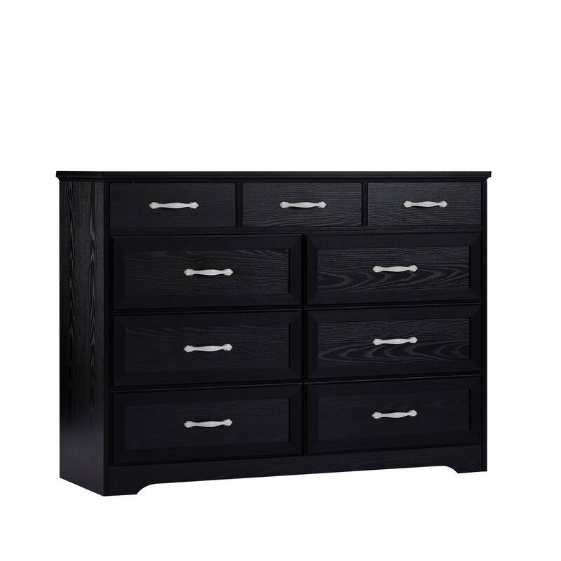 9-Drawer White Dresser
