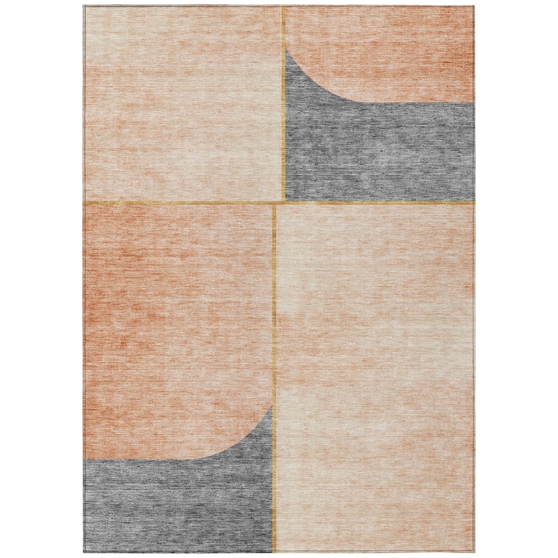 Machine Washable Indoor/ Outdoor Chantille Simple Modern Rug