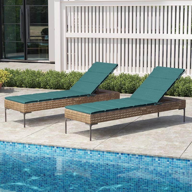 Outdoor Patio Chaise Lounge Cushion Lounger Cushion