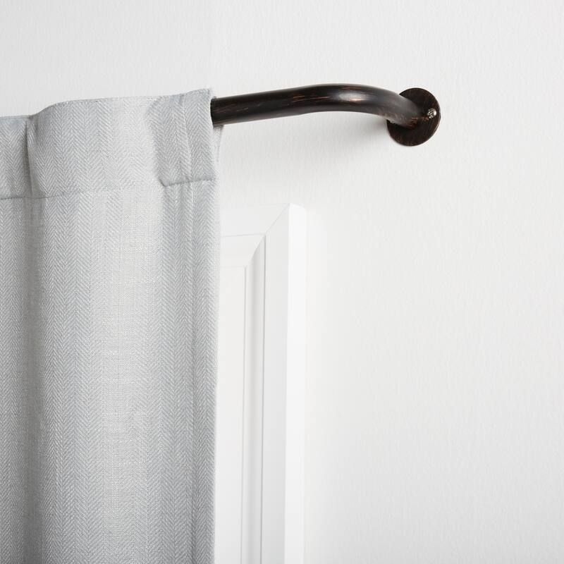 ATI Home Holden Wrap Around 1" Curtain Rod - 82.5" to 120" - Oil Rubbed Bronze