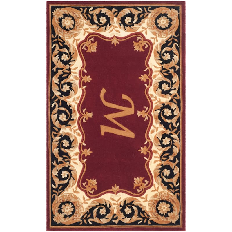SAFAVIEH Handmade Naples Bojka Traditional Oriental Wool Rug - 3' x 5' - Maroon M - Rectangle