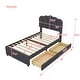 preview thumbnail 14 of 12, Twin Size Upholstered Bed With 2 Storage Drawers,Wood Slat Support