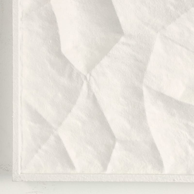 White Metal Dimensional Abstract or Geometric Wall Decor