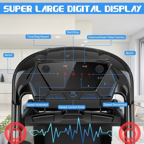 superfit 2.25 hp folding treadmill running machine