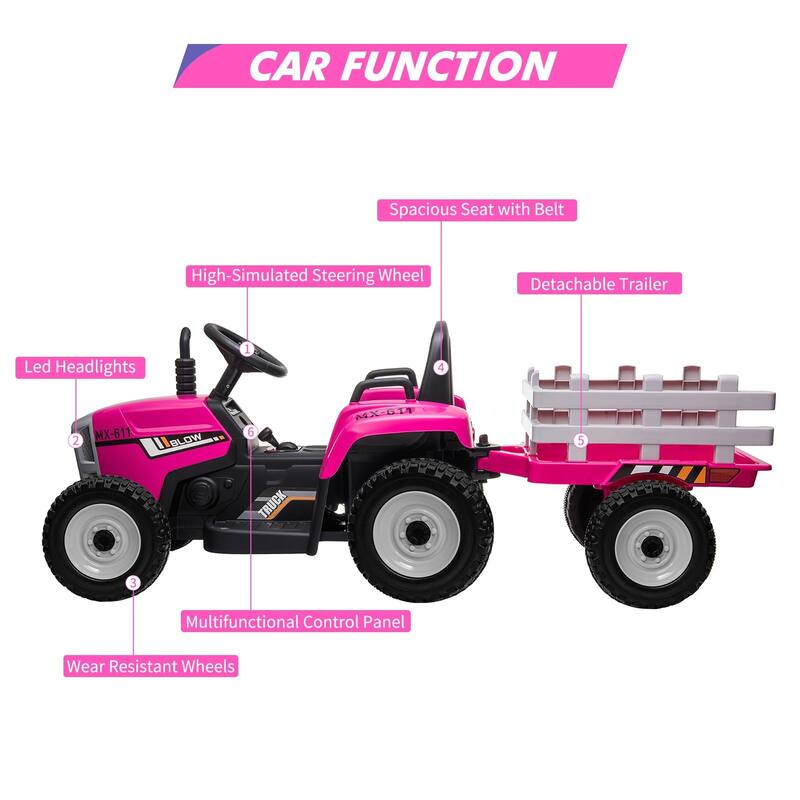 12V Kids Electric Tractor