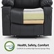preview thumbnail 15 of 77, MCombo Electric Power Lift Recliner Chair Sofa with Massage and Heat, 3 Positions, USB Ports, Faux Leather