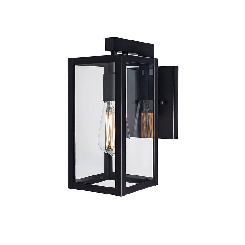 Capture 1-Light Outdoor Sconce - Matte Black - 11 inch Tall