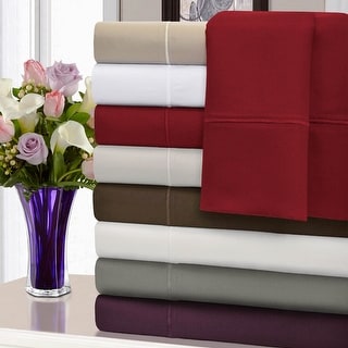 Cotton 1500 Thread Count Solid Pillowcase by Superior - (Set of 2)