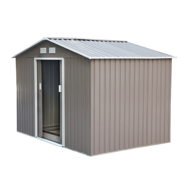 Wood 7' x 8' Outdoor Storage Shed Garden Utility Garage Yard Instant Framing Kit 