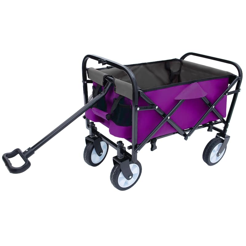 225 lb Collapsible Wagon Cart with Strapping System