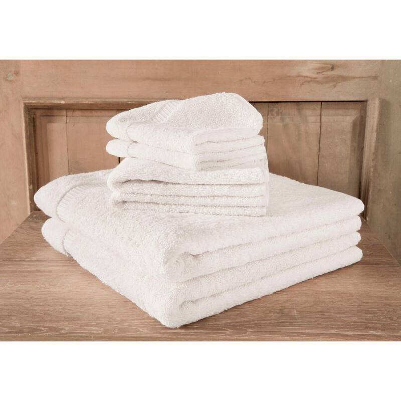 Luxury Turkish Villa Collection Bathroom Towel - Quick Dry Bath Towel Set (Set of 6)