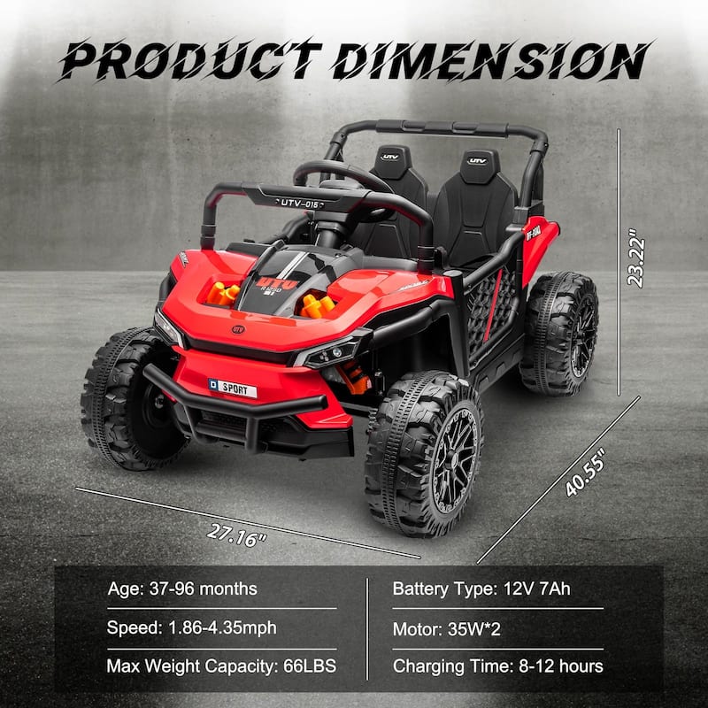 12V Electric UTV Car with Remote Control