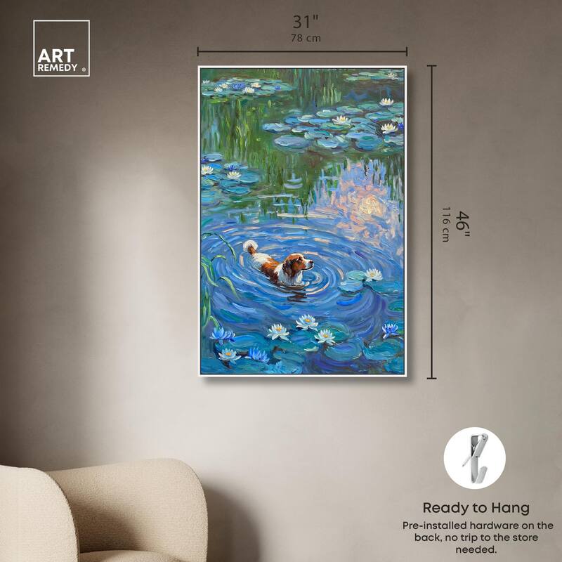 Lily Lagoon I Canvas Modern Classic by Art Remedy