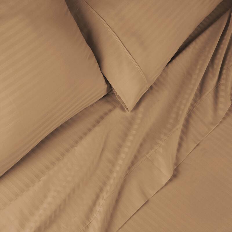 Superior Egyptian Cotton 600TC Striped Deep Pocket Sheet Set