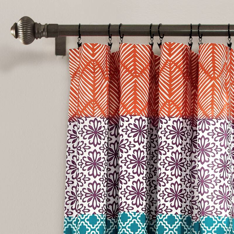 The Curated Nomad La Boheme Striped Window Curtain Panel Pair
