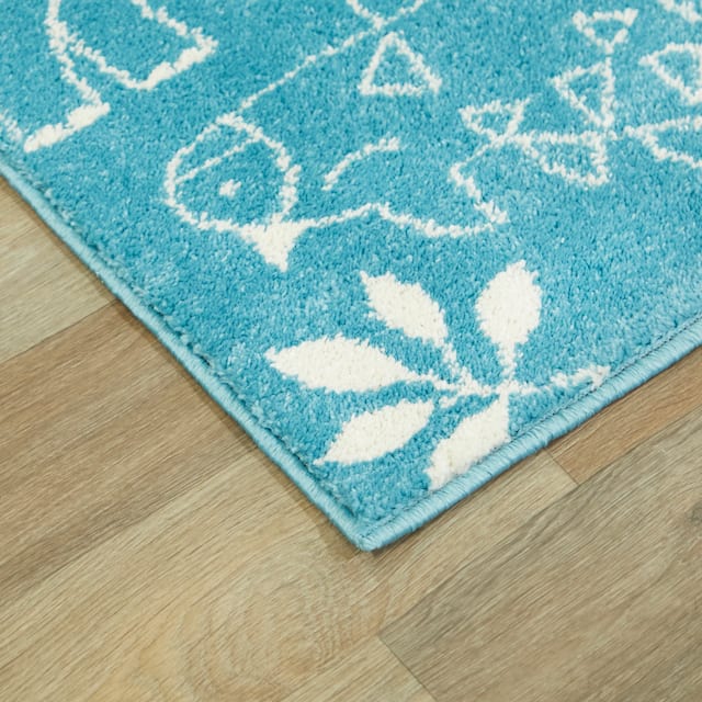 Mod-Tod Parker Dinosaur Kids Area Rug