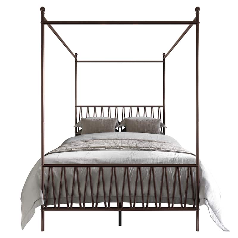 Clayfell Dallas Metal Canopy Bed