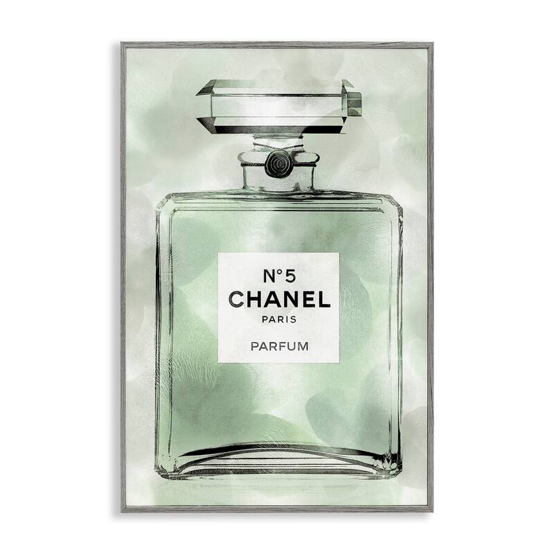 Stupell Minimal Glam Brand Perfume Framed Giclee Art Design By Madeline Blake - 20 x 30 - Grey