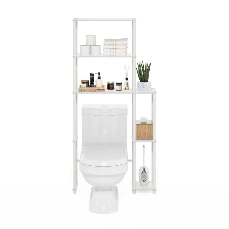 Furinno Turn-N-Tube Toilet Space Saver with 5 Shelves