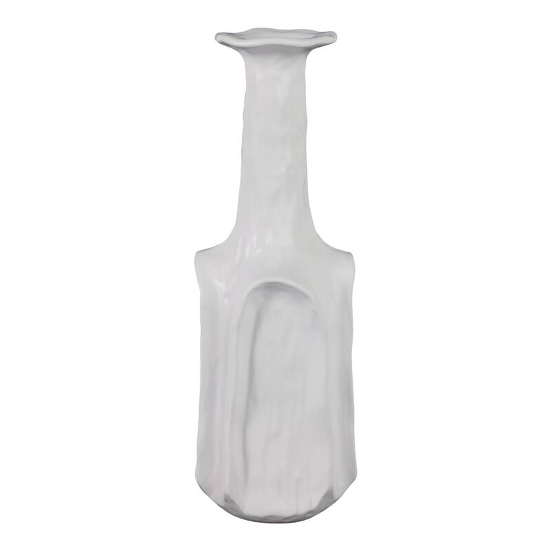 Stoneware Vase Sleek Modern Decorative for Fresh Flowers Accent
