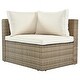 preview thumbnail 17 of 21, Outdoor Patio Furniture Set, 5-Piece Wicker Rattan Sectional Sofa Set