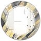 preview thumbnail 2 of 5, Porch & Den 'Geometric Beige Glacier' Printed Wall Mirror