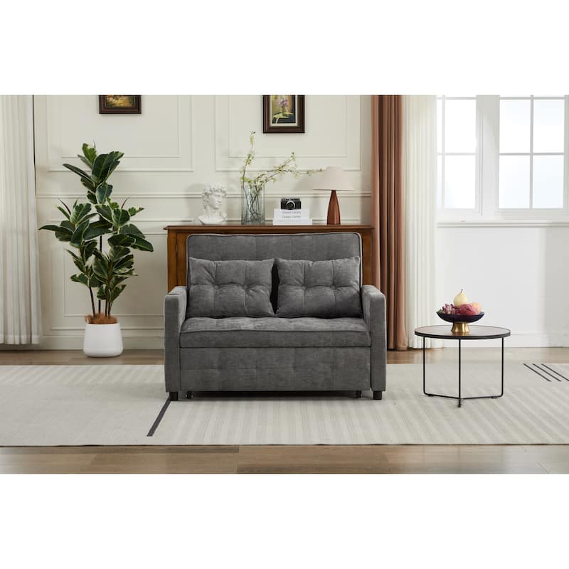 Sleeper Chair 3-in-1 Convertible Chair Bed Pull Out Sleeper Chair Beds Adjustable double Armchair Sofa Bed with USB Ports