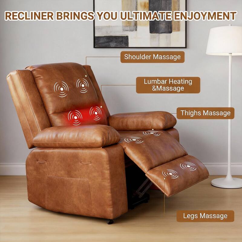 Power Lift Recliner, with Massage & Heat