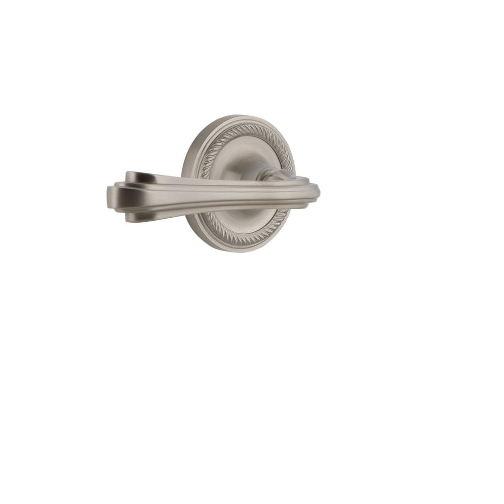 Nostalgic Warehouse Fleur Privacy Door Lever Set with Rope Rose for