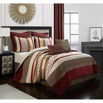 Nanshing Avalon Trellis 8-Piece Moroccan Print Comforter Set