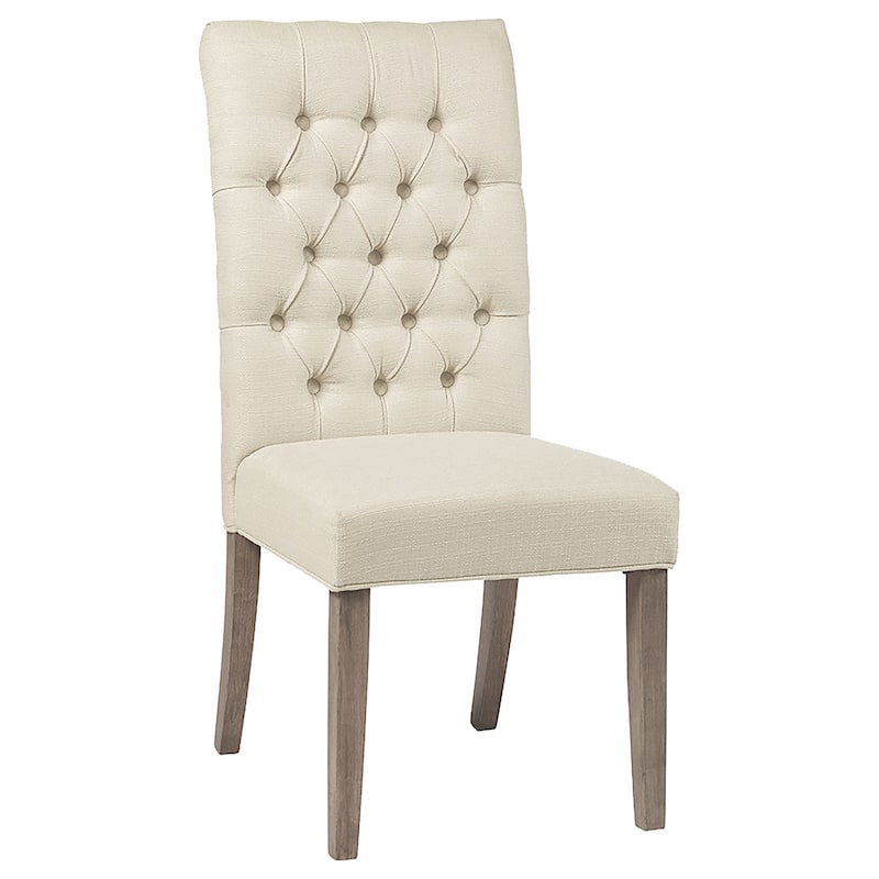 Florence Round Dining Table Set with Tufted Back Side Chairs Rustic Honey