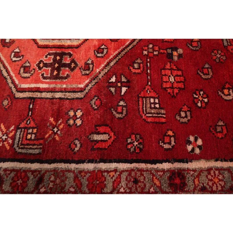ECARPETGALLERY Hand-knotted Konya Anatolian Dark Red Wool Rug - 4'7 x 12'10