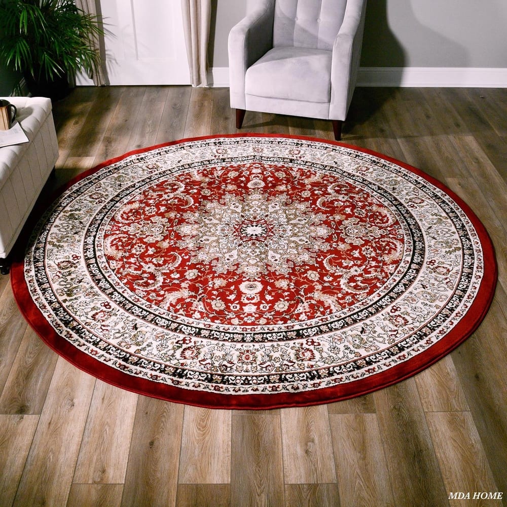 Hollywood Collection Floral Area Rug