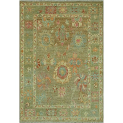 Noori Rug Fine Chobi Fitnat Lt. Green/Ivory Rug - 4'0" x 5'8"