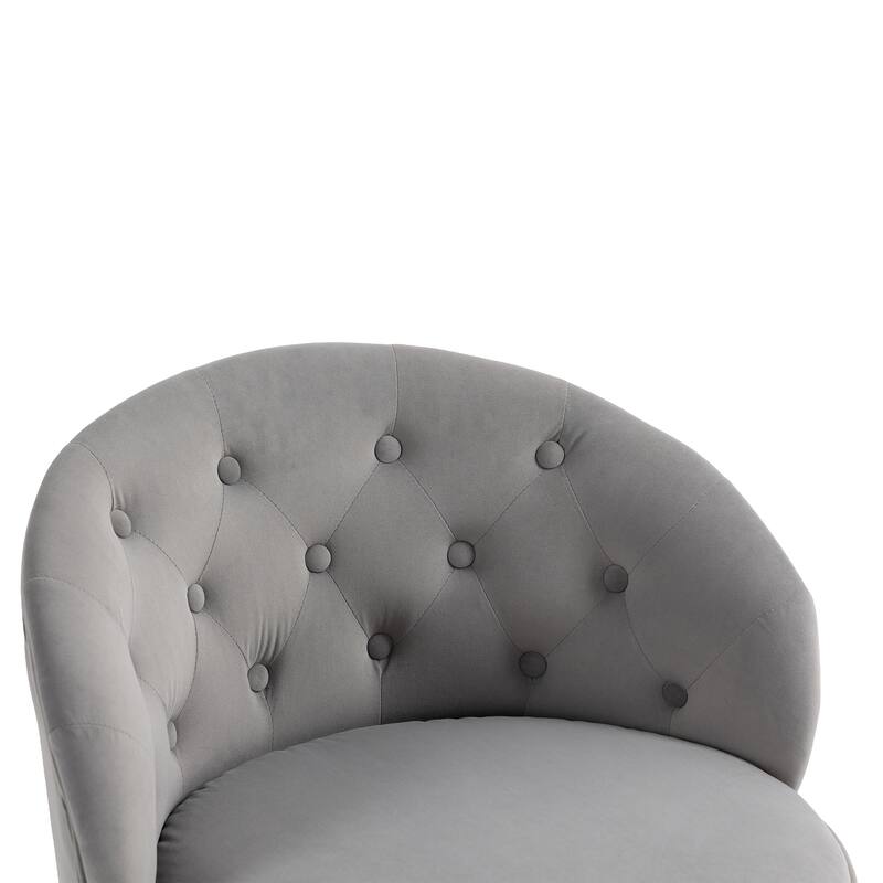 360 Degree Swivel Cuddle Barrel Accent Storage Chairs, Round Armchairs with Wide Upholstered, for Living Room