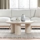 preview thumbnail 6 of 12, Beau Round Coffee Table by Kosas Home Sand Brown