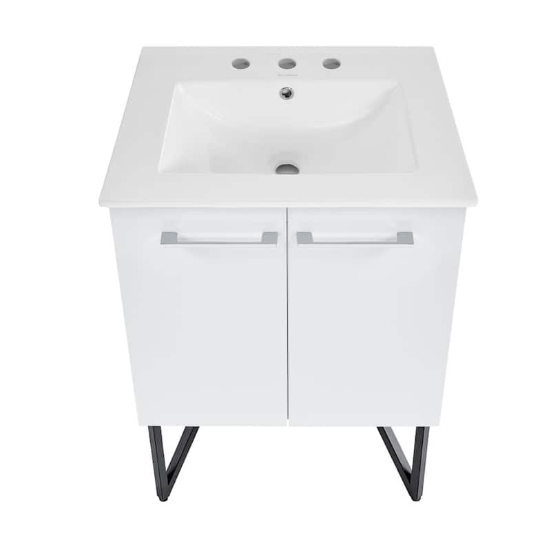 Swiss Madison SM-BV212-3 Annecy 24" Free Standing Single Basin Vanity