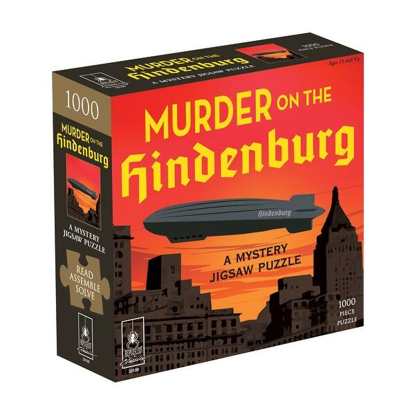 slide 2 of 6, Murder on the Hindenburg Classic Mystery Jigsaw Puzzle - 1000 Pcs - N/A