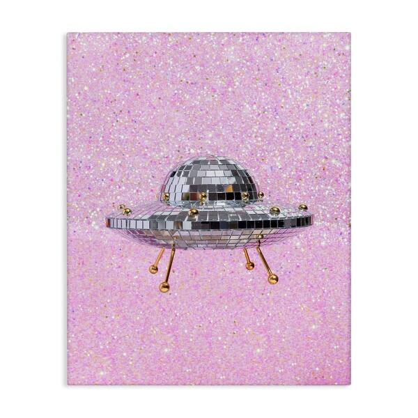 slide 2 of 10, Stupell Disco Patterned UFO Canvas Wall Art Design By LISH Creative 16 x 20