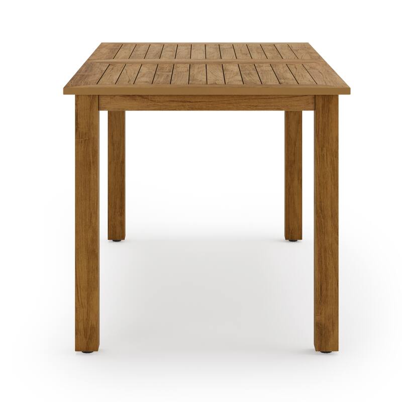 Outdoor 7-Piece Patio Set with Aluminium Rectangular Dining Table & Armchairs
