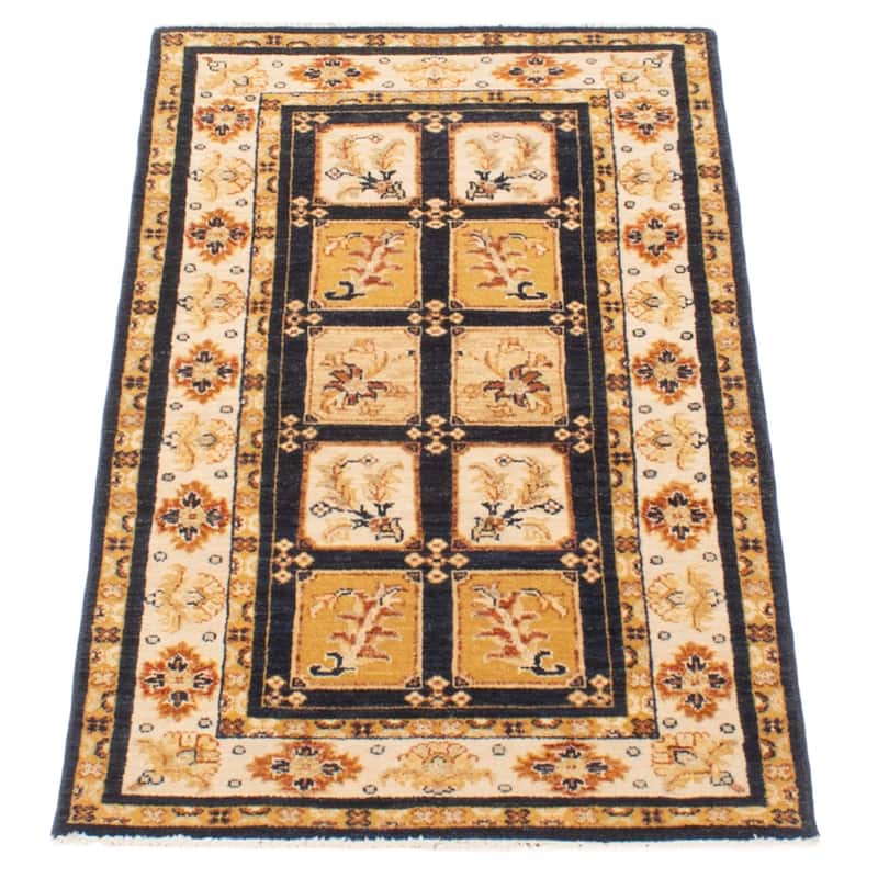 ECARPETGALLERY Hand-knotted Jamshidpour Dark Navy Wool Rug - 2' 4" x 4' 6"