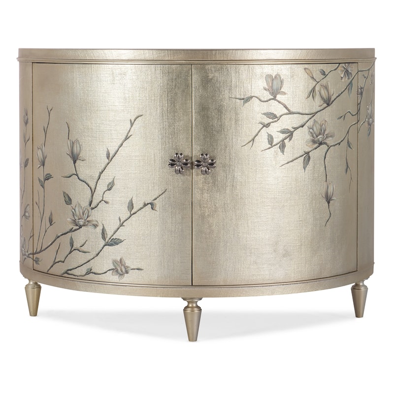 Hooker Furniture 628-85645 Melange 50" Wide Silver Leaf Accent Cabinet