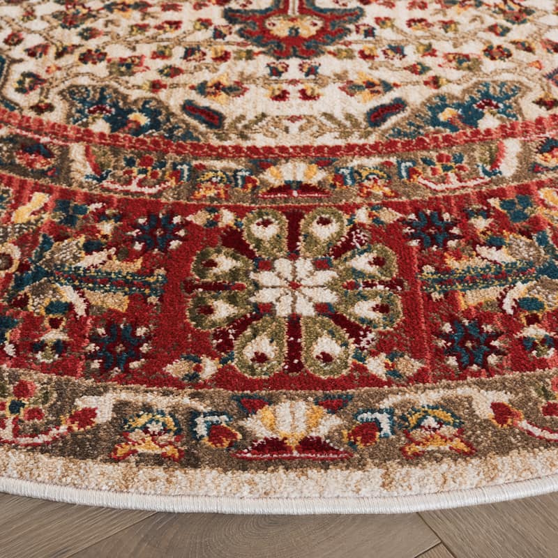 SAFAVIEH Kashan Marybeth Oriental Rug with Fringe
