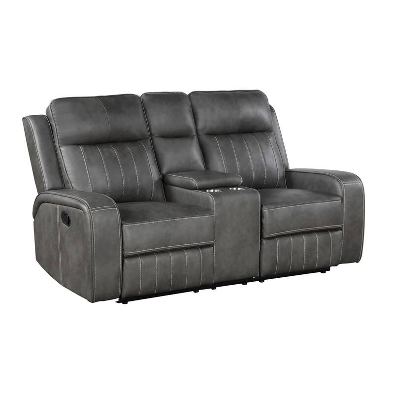 Forrest 3-piece Grey Motion Reclining Sofa Set