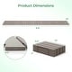 preview thumbnail 3 of 9, Costway 8 FT Outdoor Pathway with HDPE Frame Non-slip Surface Metal - See Details