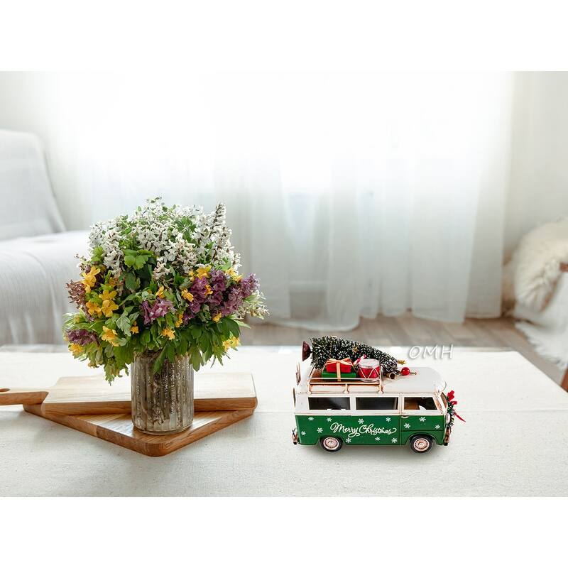 Handmade 1960s Volkswagen Bus Christmas Model